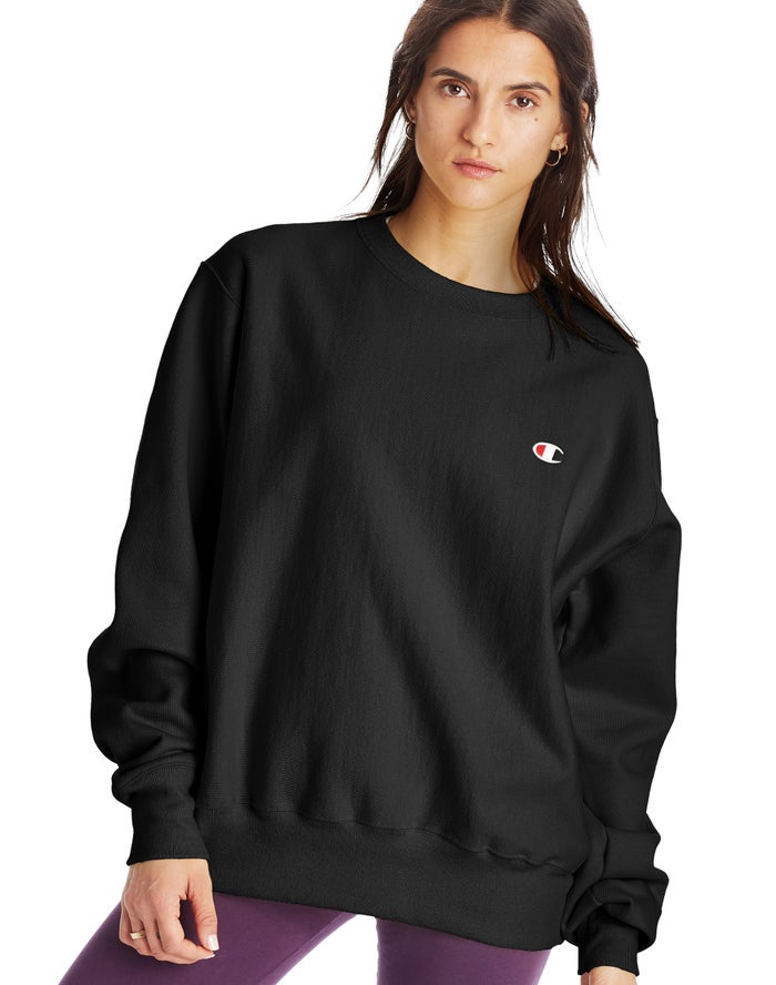 Champion reverse clearance weave crew black